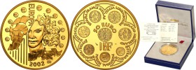 COLLECTION of French coins / Monnaie de Paris
Paris Mint / Monnaie de Paris / France

France. 50 euro 2002 Europa 
Wyśmienicie zachowana moneta wy...