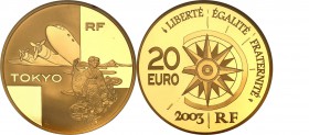 COLLECTION of French coins / Monnaie de Paris
Paris Mint / Monnaie de Paris / France

France. 20 Euro 2003 Paris - Tokio 
Wyśmienicie zachowana mo...