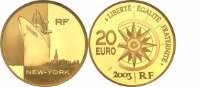 COLLECTION of French coins / Monnaie de Paris
Paris Mint / Monnaie de Paris / France

France. 20 Euro 2003 New York - Normandie 
Wyśmienicie zacho...