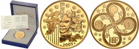 COLLECTION of French coins / Monnaie de Paris
Paris Mint / Monnaie de Paris / France

France. 20 Euro 2003 Europa 
Wyśmienicie zachowana moneta wy...