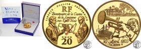 COLLECTION of French coins / Monnaie de Paris
Paris Mint / Monnaie de Paris / France

France 20 Euro 2003 sale of Louisiana (1/2 ounce gold) 
Plam...