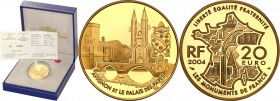 COLLECTION of French coins / Monnaie de Paris
Paris Mint / Monnaie de Paris / France

France. 20 Euro 2004 Avignon - Papal Palace 
Menniczy egzemp...