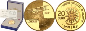 COLLECTION of French coins / Monnaie de Paris
Paris Mint / Monnaie de Paris / France

France. 20 Euro 2004 The Great Air Express 
Menniczy egzempl...