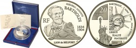 COLLECTION of French coins / Monnaie de Paris
Paris Mint / Monnaie de Paris / France

France. 20 Euro 2004 Bartholdi - 120 lat 
Duża moneta wybita...