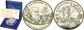 COLLECTION of French coins / Monnaie de Paris
Paris Mint / Monnaie de Paris / France

France 20 Euro 2005 Verne - Travels 
Menniczy egzemplarz. Du...