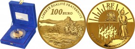 COLLECTION of French coins / Monnaie de Paris
Paris Mint / Monnaie de Paris / France

France. 100 Euro 2005 200 lat Austerlitz 
Menniczy egzemplar...
