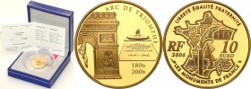 COLLECTION of French coins / Monnaie de Paris
Paris Mint / Monnaie de Paris / France

France. 10 Euro 2006 Arc de Triomphe 
Menniczy egzemplarz. M...