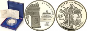 COLLECTION of French coins / Monnaie de Paris
Paris Mint / Monnaie de Paris / France

France. 20 Euro 2006 Arc de Triomphe 
Menniczy egzemplarz. D...