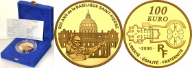 COLLECTION of French coins / Monnaie de Paris
Paris Mint / Monnaie de Paris / France

France. 100 Euro 2006 Arc de Triomphe 
Menniczy egzemplarz. ...