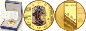 COLLECTION of French coins / Monnaie de Paris
Paris Mint / Monnaie de Paris / France

France. 50 Euro 2006 Liberty 
Menniczy egzemplarz. Moneta wy...