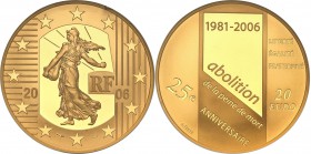 COLLECTION of French coins / Monnaie de Paris
Paris Mint / Monnaie de Paris / France

France. 20 Euro 2006 Liberty 
Menniczy egzemplarz w slabie G...
