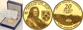 COLLECTION of French coins / Monnaie de Paris
Paris Mint / Monnaie de Paris / France

France. 20 Euro 2007 Stanisław Leszczyński 
Menniczy egzempl...