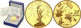 COLLECTION of French coins / Monnaie de Paris
Paris Mint / Monnaie de Paris / France

France. 10 Euro 2007 Asterix - Wolność 
Menniczy egzemplarz....