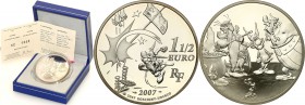 COLLECTION of French coins / Monnaie de Paris
Paris Mint / Monnaie de Paris / France

France. 1.5 Euro 2007 Asterix – A magic elixir 
Menniczy egz...