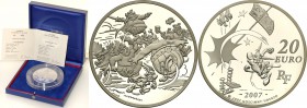 COLLECTION of French coins / Monnaie de Paris
Paris Mint / Monnaie de Paris / France

France. 20 Euro 2007 Asterix 
Menniczy egzemplarz. Duża mone...
