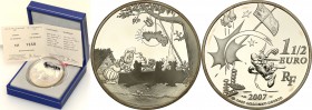 COLLECTION of French coins / Monnaie de Paris
Paris Mint / Monnaie de Paris / France

France. 1.5 Euro 2007 Asterix - Banquet 
Menniczy egzemplarz...