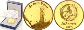 COLLECTION of French coins / Monnaie de Paris
Paris Mint / Monnaie de Paris / France

France. 50 Euro 2007 Little Prince and planet 
Menniczy egze...