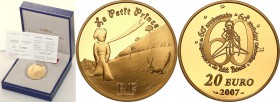 COLLECTION of French coins / Monnaie de Paris
Paris Mint / Monnaie de Paris / France

France. 20 Euro 2007 Little Prince and fox 
Menniczy egzempl...