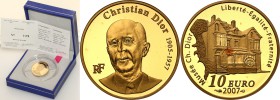 COLLECTION of French coins / Monnaie de Paris
Paris Mint / Monnaie de Paris / France

France. 10 Euro 2007 Christian Dior 
Menniczy egzemplarz. Mo...