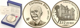 COLLECTION of French coins / Monnaie de Paris
Paris Mint / Monnaie de Paris / France

France. 1.5 Euro 2007 Christian Dior 
Menniczy egzemplarz. W...
