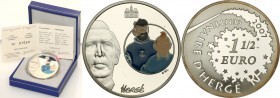 COLLECTION of French coins / Monnaie de Paris
Paris Mint / Monnaie de Paris / France

France. 1.5 Euro 2007 Tintin i kapitan Haddock 
Menniczy egz...