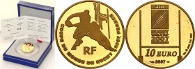 COLLECTION of French coins / Monnaie de Paris
Paris Mint / Monnaie de Paris / France

France. 10 Euro 2007 Rugby World Cup 
Menniczy egzemplarz. M...