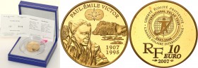 COLLECTION of French coins / Monnaie de Paris
Paris Mint / Monnaie de Paris / France

France. 10 Euro 2007 Paul Emile Victor 
Menniczy egzemplarz....