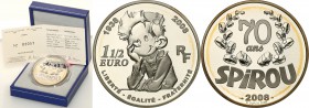 COLLECTION of French coins / Monnaie de Paris
Paris Mint / Monnaie de Paris / France

France. 1.5 Euro 2008 Spirou 
Menniczy egzemplarz. W zestawi...