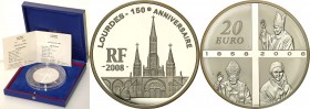 COLLECTION of French coins / Monnaie de Paris
Paris Mint / Monnaie de Paris / France

France. 20 Euro 2008 Lourdes - Pope John Paul II 
Menniczy e...