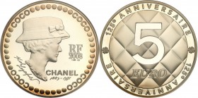 COLLECTION of French coins / Monnaie de Paris
Paris Mint / Monnaie de Paris / France

France. 5 Euro 2008 Coco Chanel 
Menniczy egzemplarz slabie ...