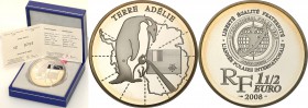 COLLECTION of French coins / Monnaie de Paris
Paris Mint / Monnaie de Paris / France

France. 1.5 Euro 2008 Terre Adelie 
Menniczy egzemplarz. W z...