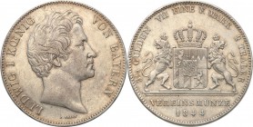 Germany / Prussia
Germany, Bavaria. 2 taler (thaler) / Doubletaler 1844 
Wyraźne detale, zachowany połysk w tle. Bardzo ładna, rzadsza moneta.Davenp...