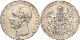 Germany / Prussia
Germany. 2 taler (thaler) / Doubletaler 1855 B, Hannover 
Ładny egzemplarz. Rzadsza moneta.Davenport 681; AKS 142
Waga/Weight: 37...