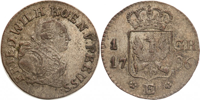 Germany / Prussia
Germany, Prussia. Groschen 1796, E Kingewiec 
Bardzo ładny e...