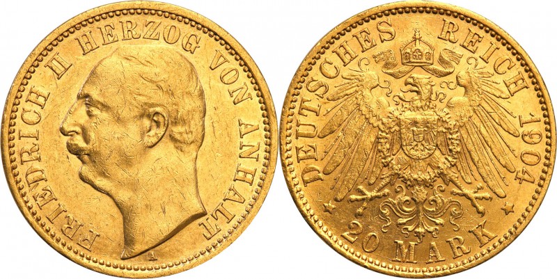Germany / Prussia
Germany, Anhalt. 20 mark 1904 A, Berlin - RZADKOŚĆ 
Bardzo r...