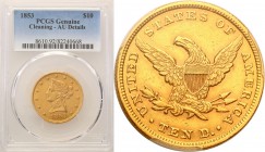 United States / USA
United States. 10 dolars 1853 Filadelfia PCGS AU 
Ładny egzemplarz, połysk menniczy, bardzo dobrze zachowane detale. Rzadki star...