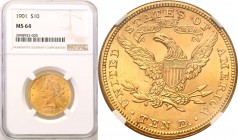 United States / USA
United States. 10 dolars 1901 Filadelfia NGC MS64 
Piękny egzemplarz, intensywny połysk menniczy i wspaniale zachowane detale. B...