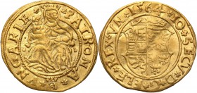 Hungary
Transylvania. Jan II Zygmunt (1559-1571). Ducat (Dukaten) 1564, Klausenburg 
Minimalnie gięty egzemplarz. Zachowany połysk w tle, dobrej jak...