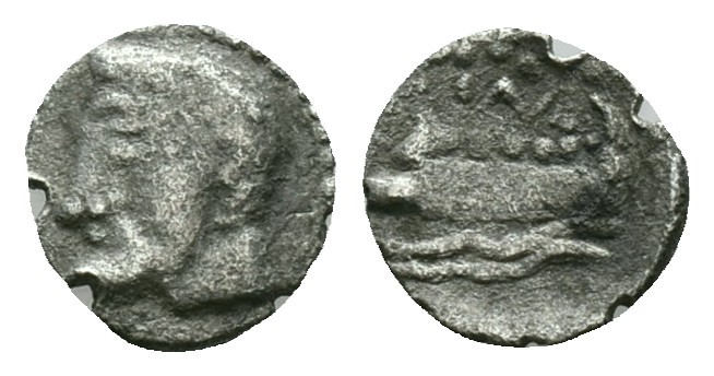 Greek Phoenician Obol, Ca. 350-300 BC. AR. Reference:

Condition: Very Fine
...