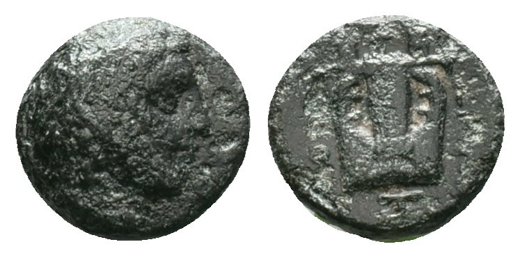 Greek
IONIA. Kolophon. Circa 330-294 BC. AE , Phyrson, magistrate. Laureate hea...