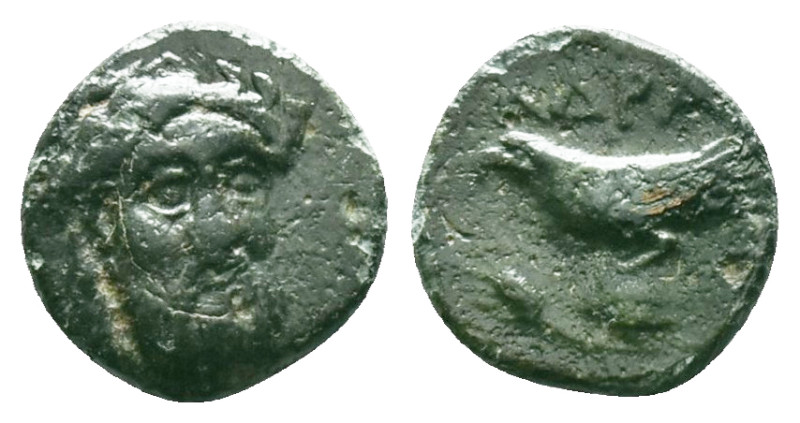 Greek
Greek Coins, MYSIA. Adramytion (4th century BC). Ae.
Obv: Laureate head ...