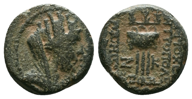 Greek
Seleucis and Pieria. Antioch circa 5-4 BC. Dated Year 27 of the Actian Er...