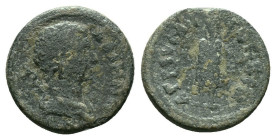 Roman Provincial Coins, Ae 

Reference:

Condition: Very Fine

Weight: 2.46 gr. Diameter: 15.1 mm