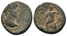 Roman Provincial Coins, Ae

Reference :
Condition: Repatinated. Very Fine

Weight: 12.3 gr. Diameter: 22.7 mm