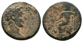 Roman Provincial Coins, Ae

Reference :
Condition: Repatinated. Very Fine

Weight: 10.4 gr. Diameter: 21.1 mm