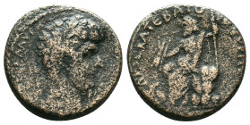 Roman Provincial
Cyrrhestica. Cyrrhus. Lucius Verus AD 161-169.
Bronze Æ
[ΑΥΤ Κ Λ ΑΥΡ]ΗΛ ΟΥΗΡΟϹ ϹƐΒ, laureate head right / ΔΙΟϹ ΚΑΤƐΒΑΤΟ[Υ ΚΥΡΡΗϹΤΩ...