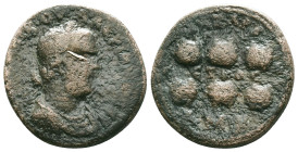 Provincial
Valerian I. (253-254 AD) Æ Hexassarion. Cilicia. Anazarbos. laureate bust of Valerian right. Rev: six prize crowns.

Reference:

Condi...