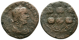 Provincial
Valerian I. (253-254 AD) Æ Hexassarion. Cilicia. Anazarbos. laureate bust of Valerian right. Rev: six prize crowns.

Reference:

Condi...