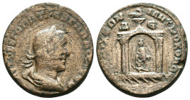 Roman Provincial
Trebonianus Gallus. AE 28; Trebonianus Gallus; 251-253 AD, Antiochia ad Orontem, Seleucis and Pieria, AE. McAlee-1180. Obv: Laureate...