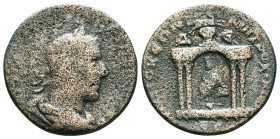 Roman Provincial
Trebonianus Gallus. AE 28; Trebonianus Gallus; 251-253 AD, Antiochia ad Orontem, Seleucis and Pieria, AE. McAlee-1180. Obv: Laureate...